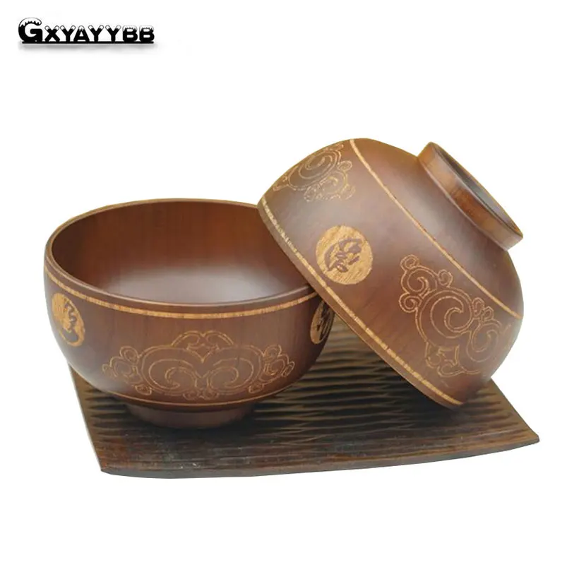 1 шт./компл. натуральная деревянная Салатница ручной работы классические