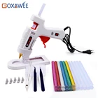 Пистолет клеевой Goxawee высокой температуры, термоклеевой пистолет с 11 мм карандашами, промышленный миниатюрный инструмент для ремонта дома, сделай сам, комплект клеевого пистолета, 34 шт.