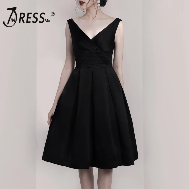 INDRESSME 2019 Новое сексуальное классическое бальное платье с V образным вырезом для