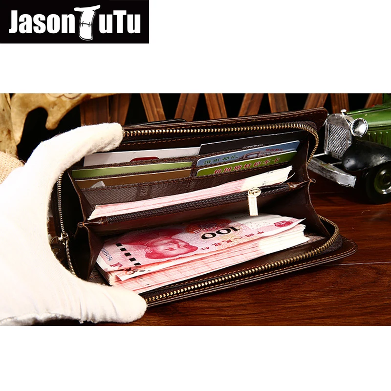 2019 новые мужские кошельки из натуральной кожи высокого качества JASON TUTU мужской