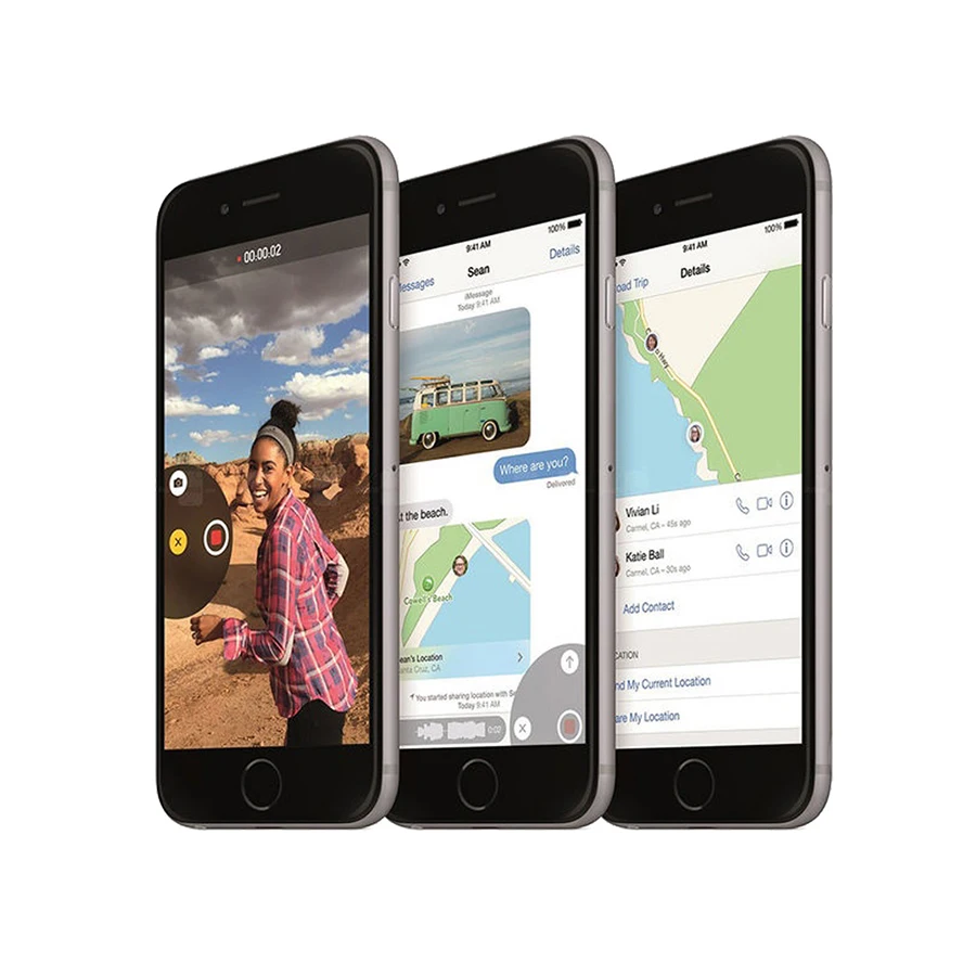 Разблокированный iphone 6 16G/64G/128G rom система IOS 4,7 ''двухъядерный 8PM GSM WCDMA LTE мобильный телефон iphone 6 Лучший iphone