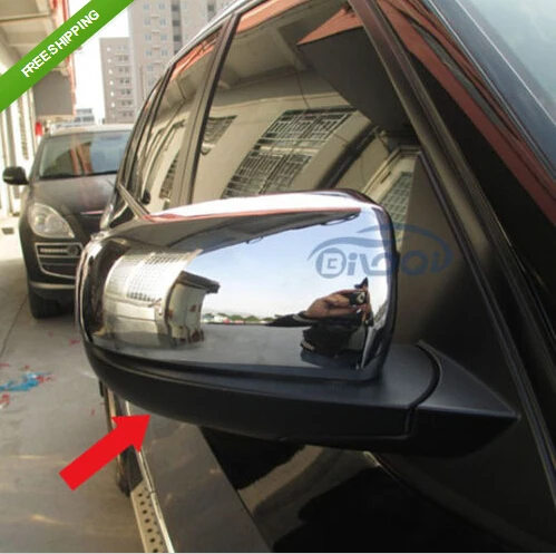 

Chrome rear view mirror side molding cover trims For BMW X5 2011-2013