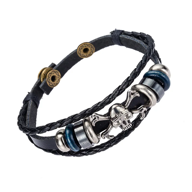 2016 New Stainless Steel Multilayer Leather Risers Bracelet for Women&ampMen Friendship Bracelets High Quality christmas gifts | Украшения