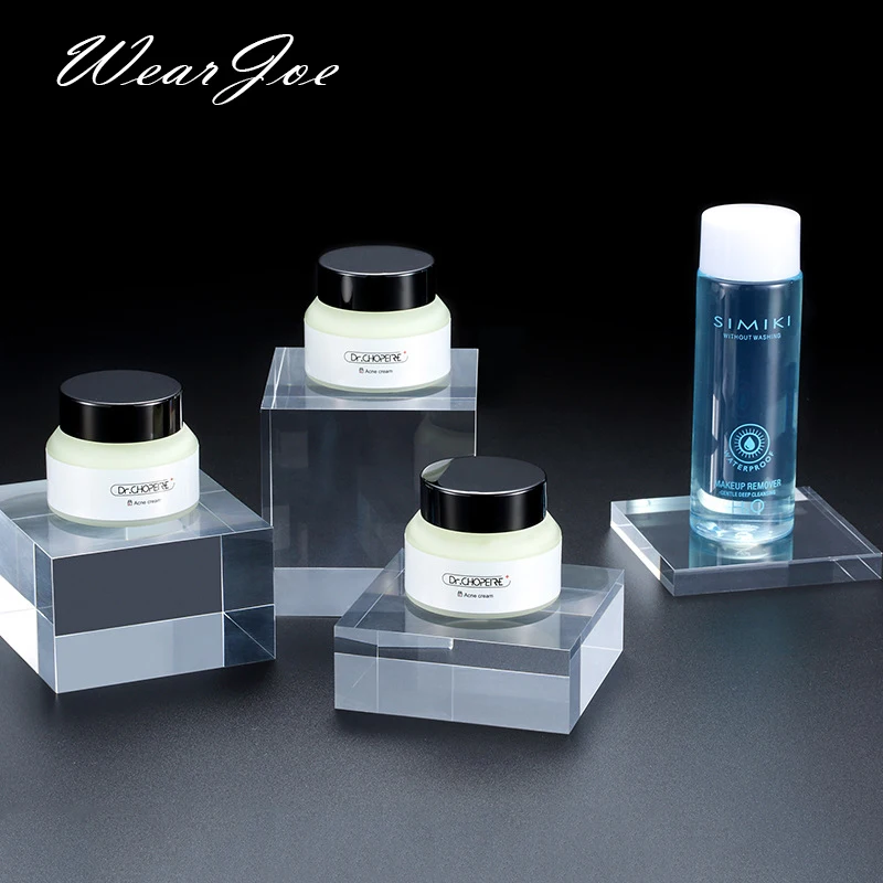 Квадратная акриловая стойка подставка для кубиков косметики и ювелирных