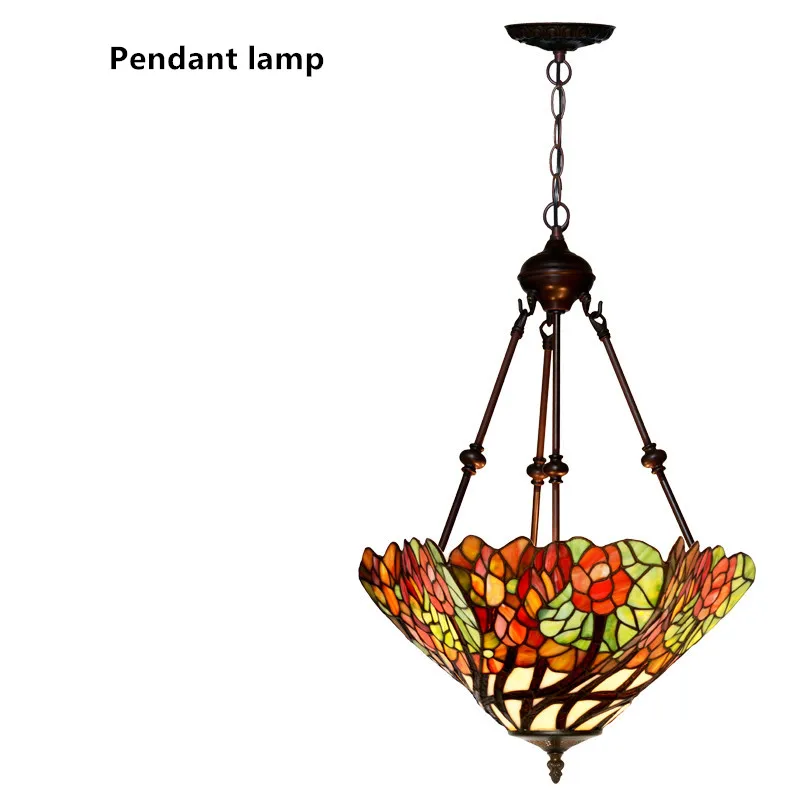 Витражная лампа FUMAT классическая настольная 16 дюймов романтичное теплое