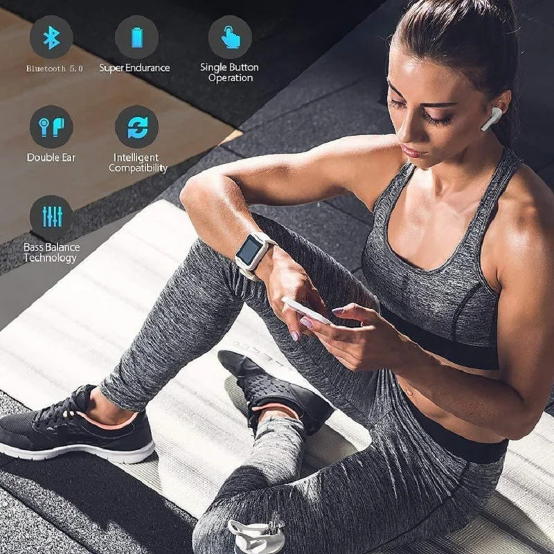 I7s tws мини беспроводные наушники спортивные свободные руки Bluetooth стерео гарнитура