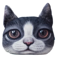 38x 48 cm large size 3d cute cat head cushion creative cartoon sofa office nap pillow washable pillow car seat cushions