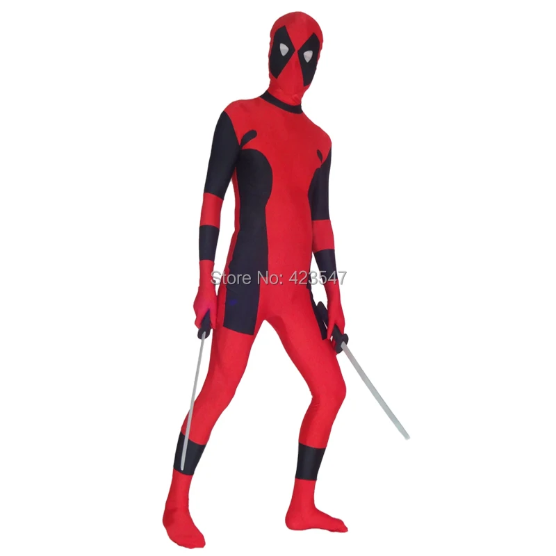 Новинка хит продаж Deadpool спандекс костюм вечерние костюмы на Хэллоуин зентай