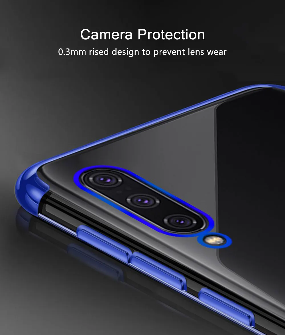 Чехол Raugee для Xiaomi mi 9 Lite, роскошный бампер, прозрачный мягкий чехол из ТПУ для Xiao mi CC9 Global mi A3 mi 9 Pro 5G, чехол
