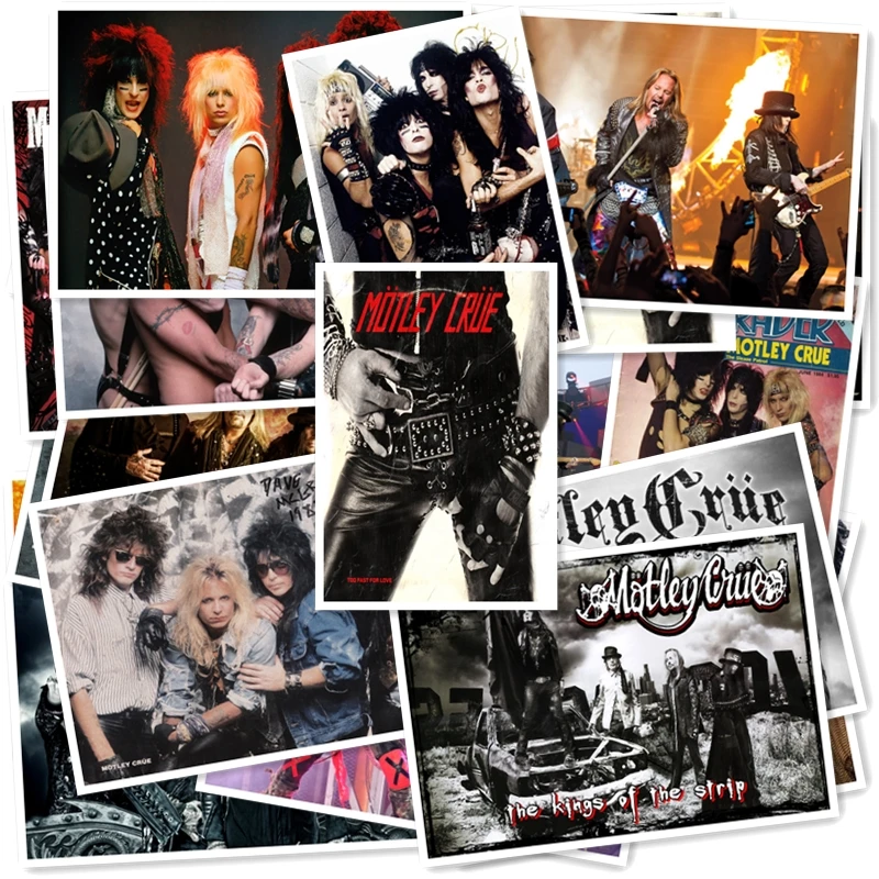 C1-15# Motley Crue Классическая серия наклеек 20/шт ПВХ Коллекция ноутбуков подарок домашний декор холодильник Стайлинг смешанные наклейки s