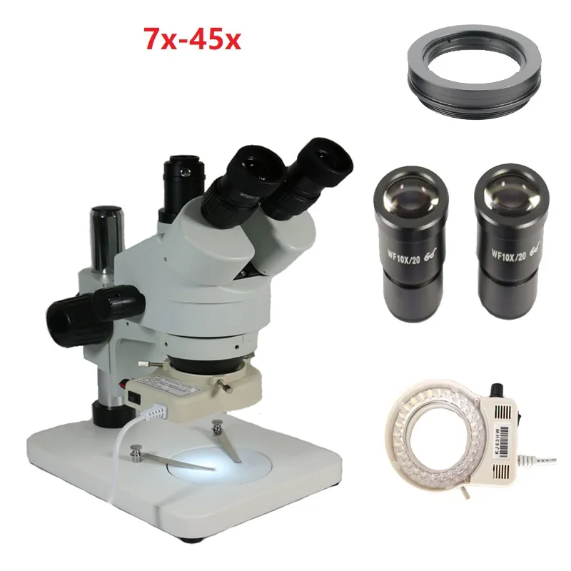 3.5X-90X Simul Focal электронный промышленный Тринокулярный Стерео микроскоп с 10/20X окуляром объектив для телефона PCB IC Инструменты для ремонта