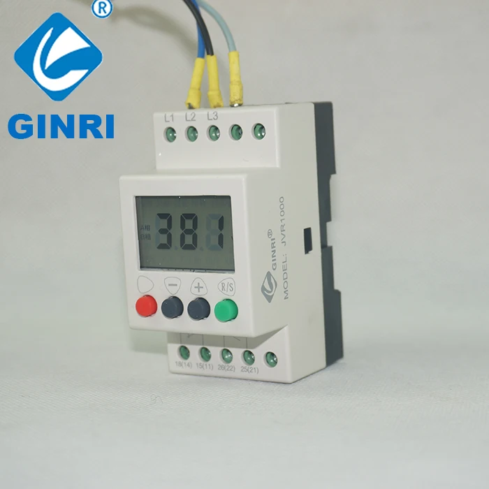 JVR1000 lcd трехфазный 380V реле защиты от перенапряжения/пониженного напряжения