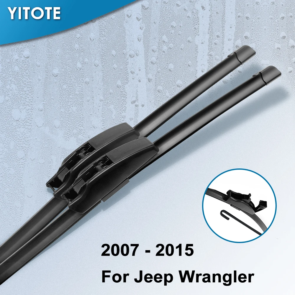 YITOTE стеклоочистителей для Jeep Wrangler JK Fit Hook Arms 2007 2008 2009 2010 2011 2012 2013 2014