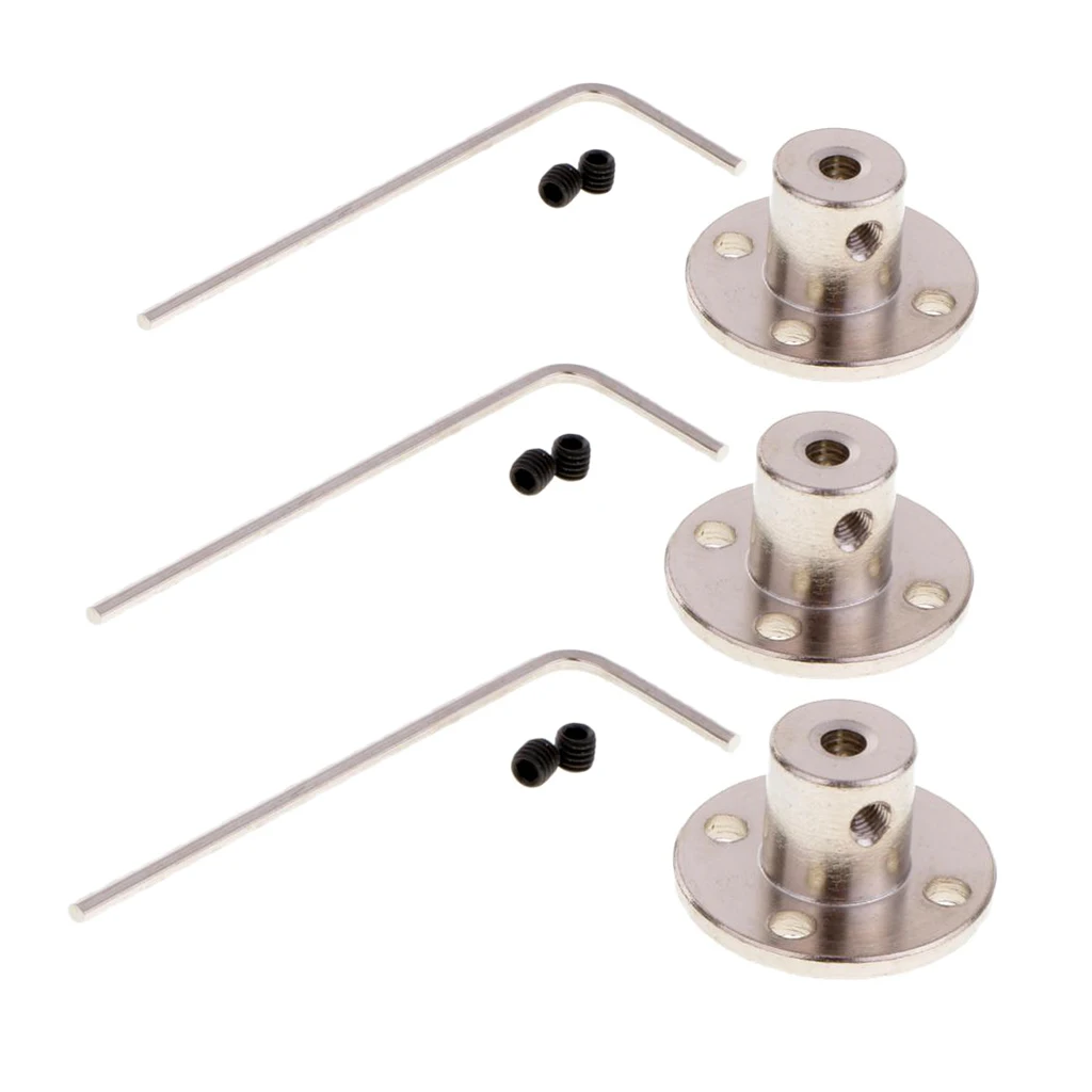 3 комплекта 8 мм Двигатель с жестким фланцевым соединением направляющий вал муфта