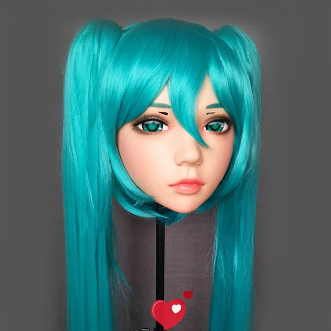 Линг-3) женский сладкий девушка смолы половина головы кигуруми BJD глаза кроссдресс косплей японского аниме ролевая маска Лолиты с глазами и париком