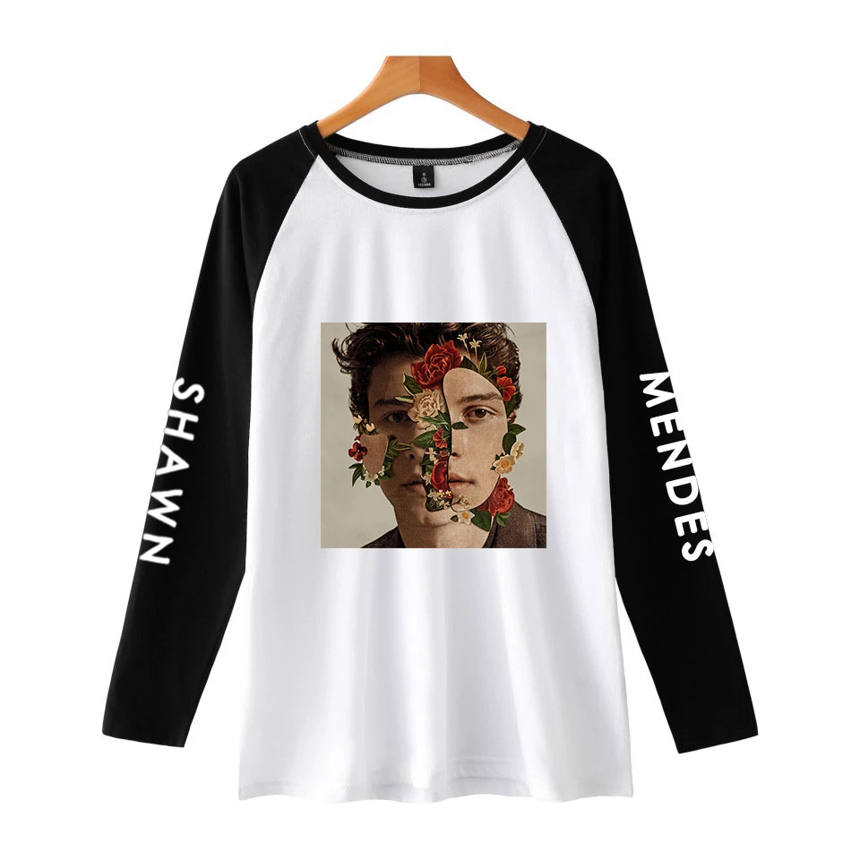 Футболки в стиле хип хоп Shawn Mendes Харадзюку женская и Мужская одежда для фанатов 2018