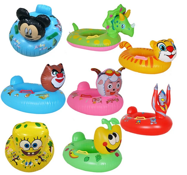 Надувные кольца для плавания с животными из мультфильмов ПВХ высокое качество