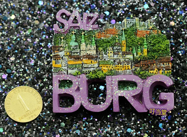 Туристические сувениры со всего мира из смолы холодильник продукты в Вену | Дом и