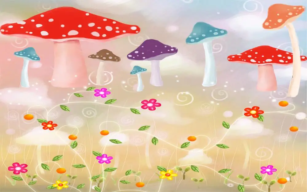 Роскошные затемненные 3D оконные шторы для гостиной спальни грибные детской | Дом