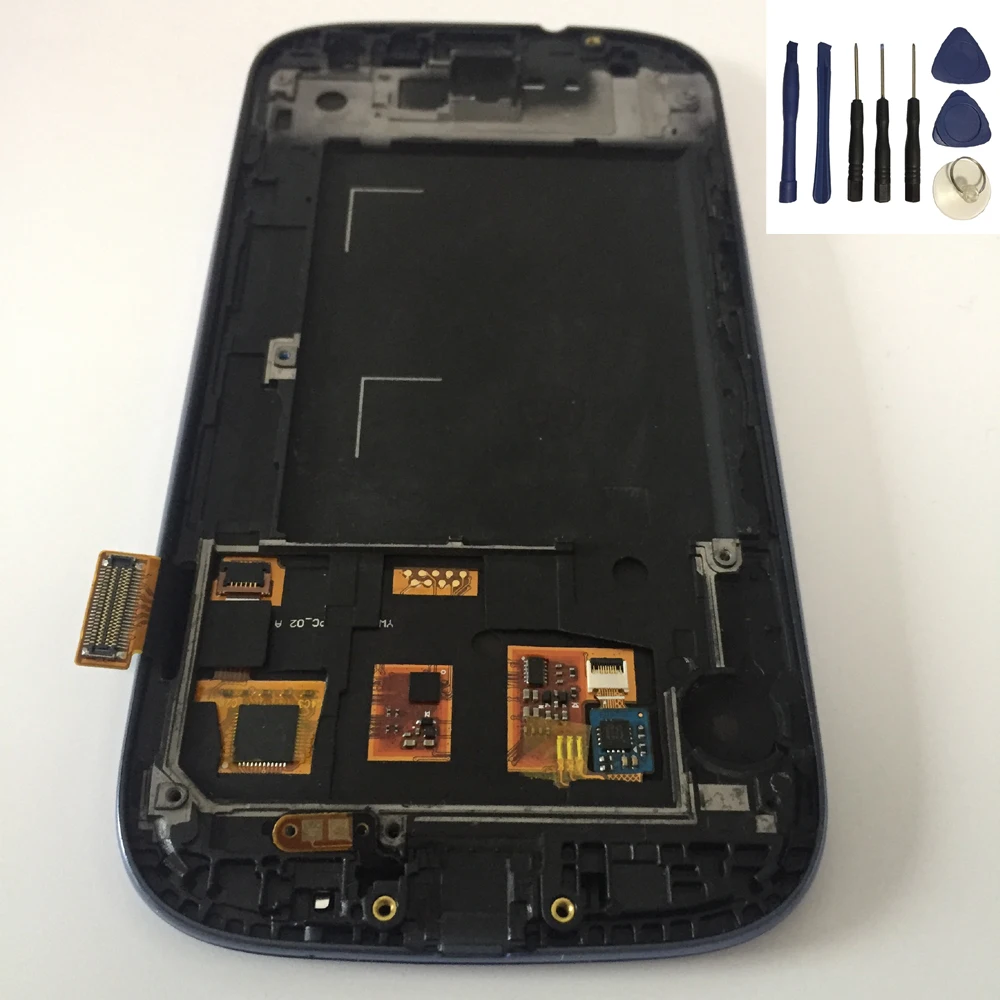 Для Samsung Galaxy S III S3 I9300 сенсорный экран дигитайзер сенсор + ЖК дисплей Панель модуль