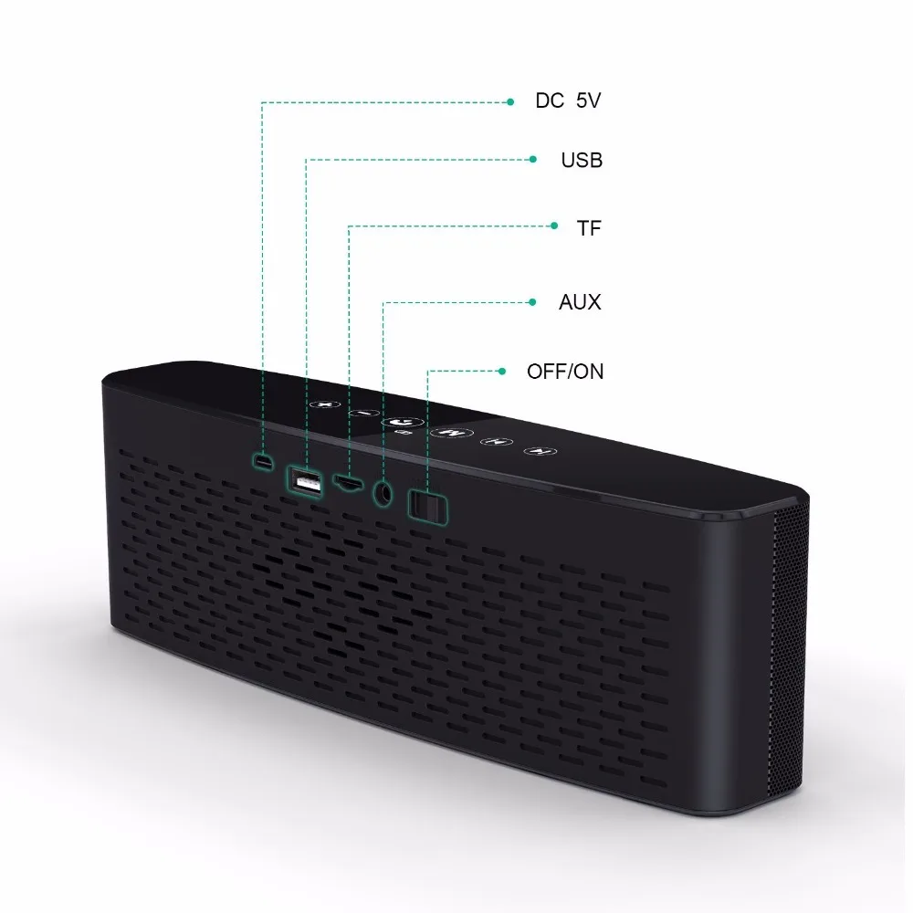 Zealot S12 портативная беспроводная bluetooth колонка с 4 драйверами уличная сенсорным