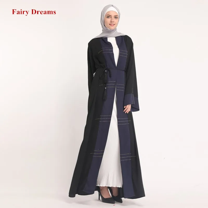 Женское Болеро кардиган Abaya в Дубае Черное длинное платье хиджаб/кафтан