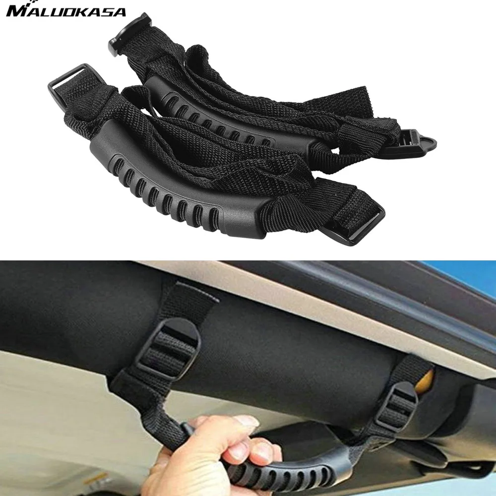 MALUOKASA, 2 шт., поручни, рукоятка, Тяговая вкладка для Jeep Wrangler YJ TJ JK JKU Sports Sahara Freedom Rubicon, дверной руль