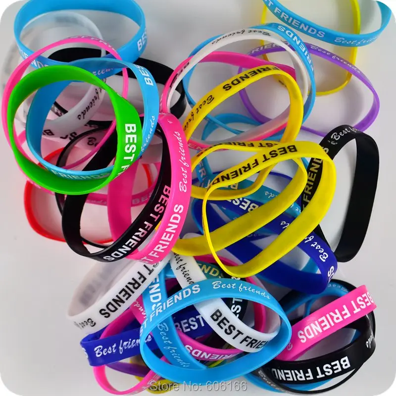 Силиконовый браслет для лучших друзей 50 шт. аниме мультяшное ювелирное изделие
