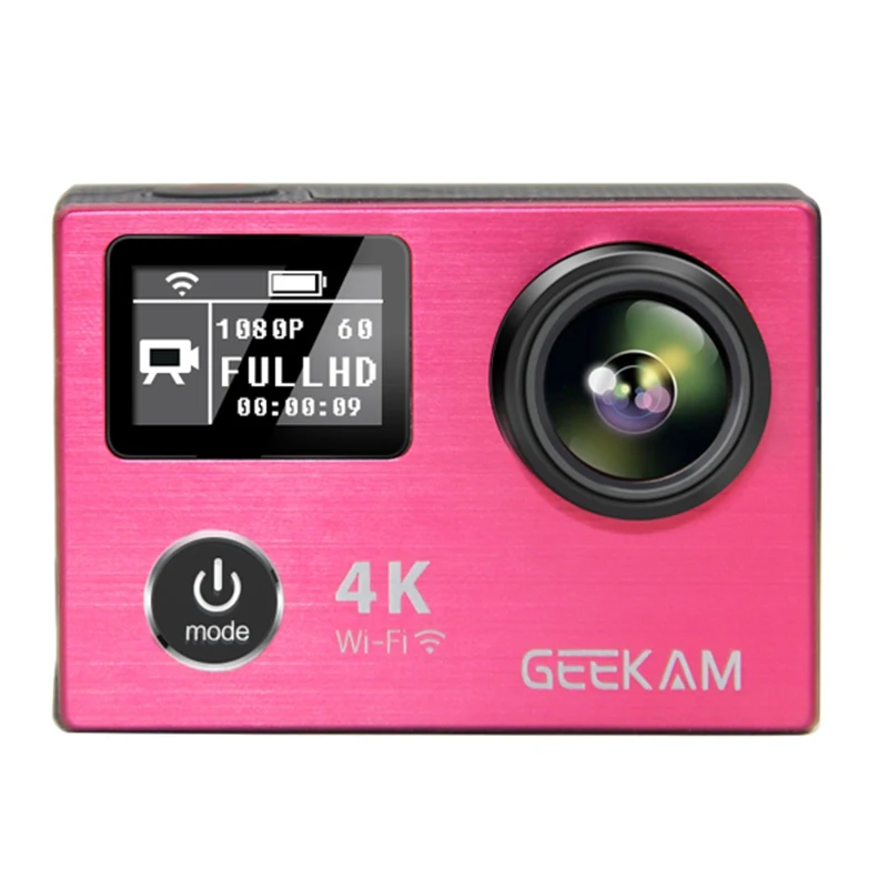 Geekam K8 Водонепроницаемый 1080 P 60fps 4 К Ultral HD Спорт Действие Камера Поддержка wi fi HDMI