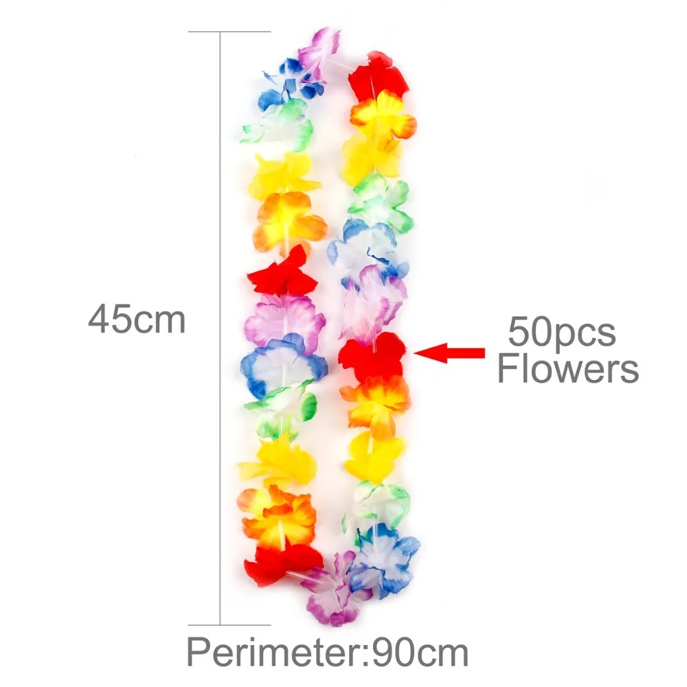 FENGRISE 10 шт. искусственный цветок Гавайский Венок Ожерелье леи пляжная одежда с