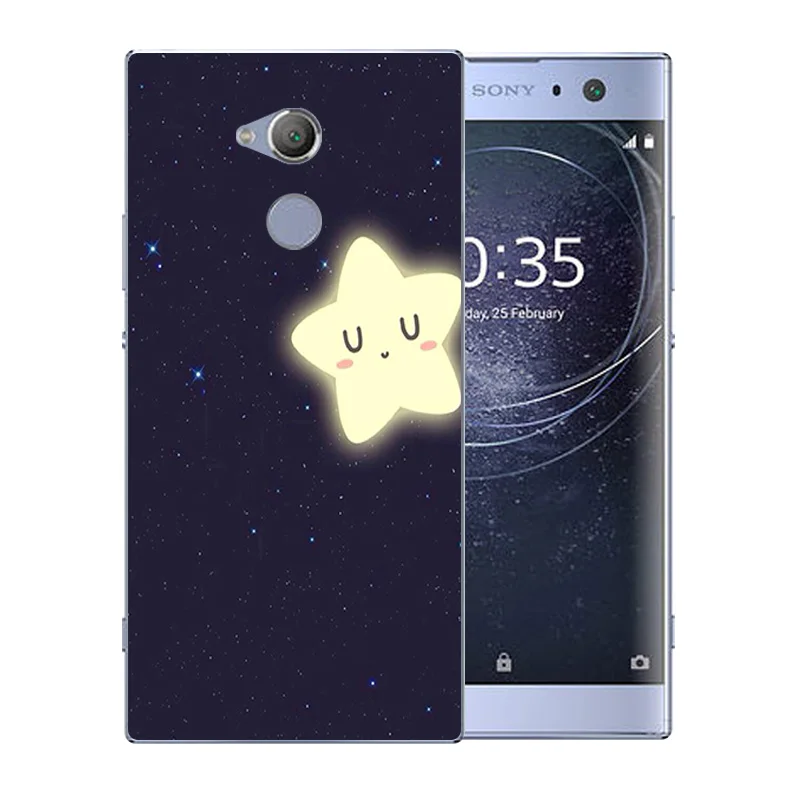 6 0 дюйма для Sony Xperia XA2 Ультра чехол телефона прозрачный силиконовый с узором