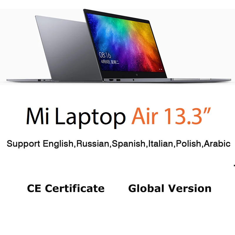 Глобальная версия Xiaomi Mi ноутбук Air 13 3 &quotчетырехъядерный усовершенствованная Intel