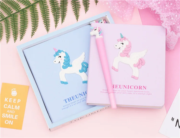 Jonvon Satone Unicorn записная книжка с ручными счетами, Подарочная коробка для книг, милые блокноты для путешественников, школьные принадлежности, альбом для рисования