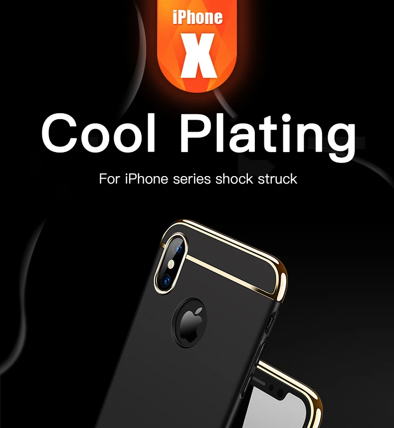 Роскошный Золотой Жесткий Чехол для iPhone 11 Pro 5 5S SE X задняя крышка Xs Max XR Съемный 3 в 1 Fundas чехол для iPhone 8 7 6 6s Plus сумка