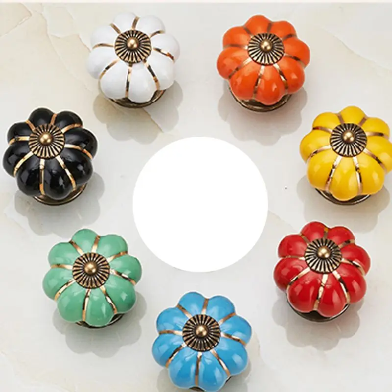 2 шт. ручки для ящиков с изображением тыквы дверные шкафа Аппаратные аксессуары