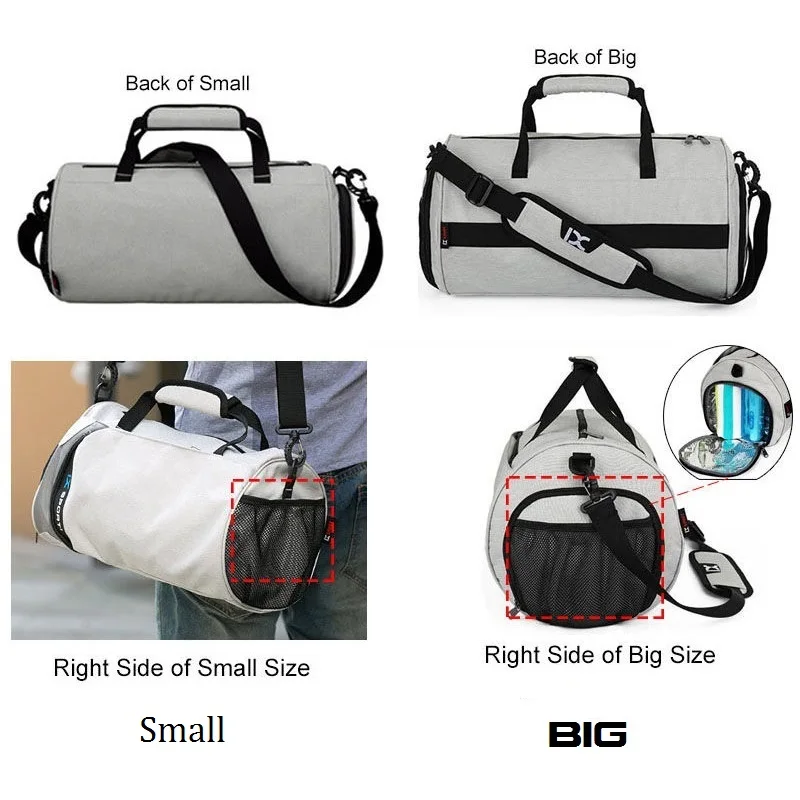 Мужская Водонепроницаемая спортивная сумка независимая обувь карман