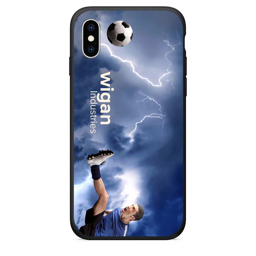 Чехол для телефона из ТПУ iPhone xr чехол задней панели Футбольная спортивная