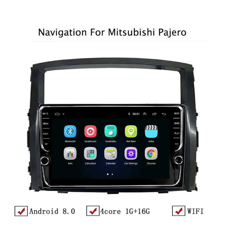 NAVITOPIA 9 дюймов автомобильный мультимедийный плеер Andriod 8 1 gps навигация для Mitsubishi