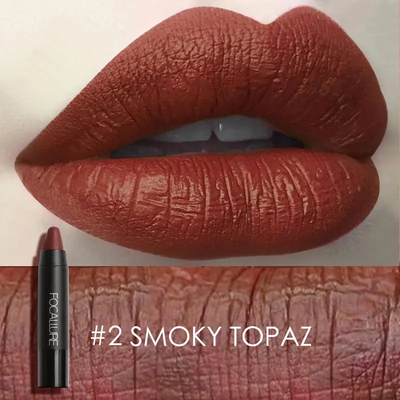 2 Focallure Matte губная помада водостойкая Обнаженная бархатная красная Губная Помада Косметическая не липкая Batom макияж - Цвет: 2