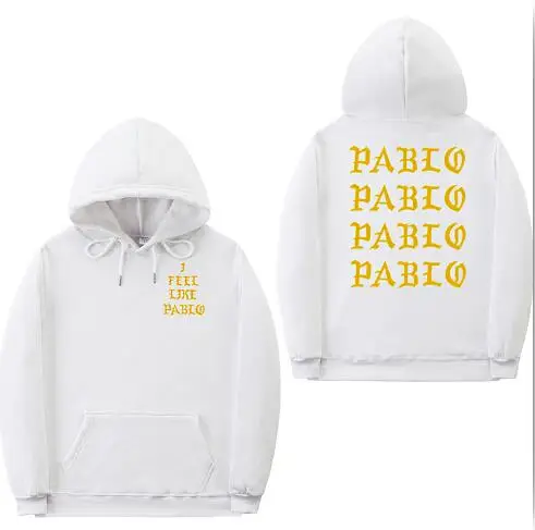 6 I Feel Like Paul Pablo Kanye West, мужские толстовки с капюшоном, толстовки в стиле хип-хоп, уличная толстовка с капюшоном pablo, худи - Цвет: 6
