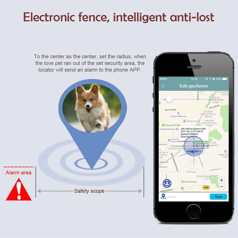Мини Водонепроницаемый силиконовый ошейник для домашних животных GPS GSM GPRS трекер