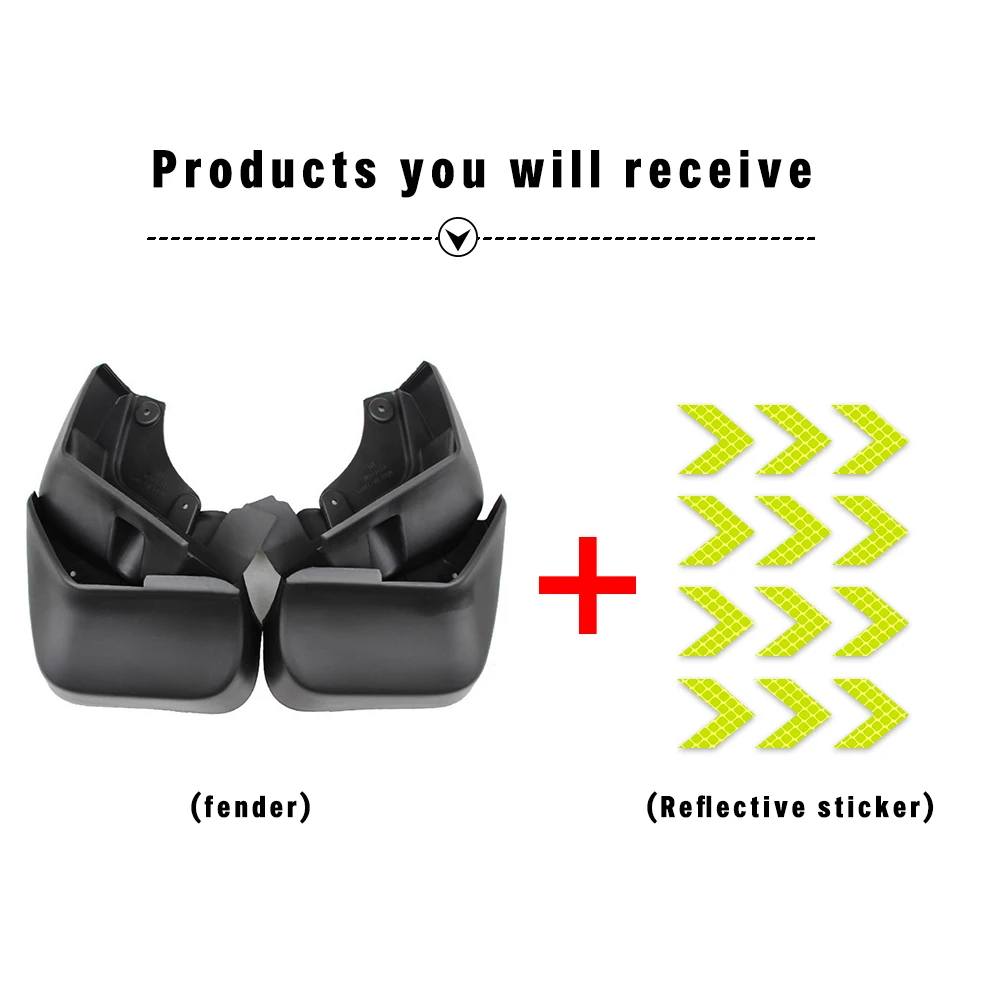 Car Mud Flaps Front Rear Mudguards Splash Guards Mudflaps For Safety Reflective Warning Fender For Subaru Forester SK