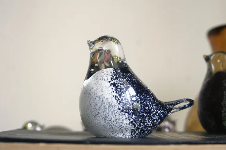 Стеклянная птица ручной работы украшение для дома в скандинавском стиле