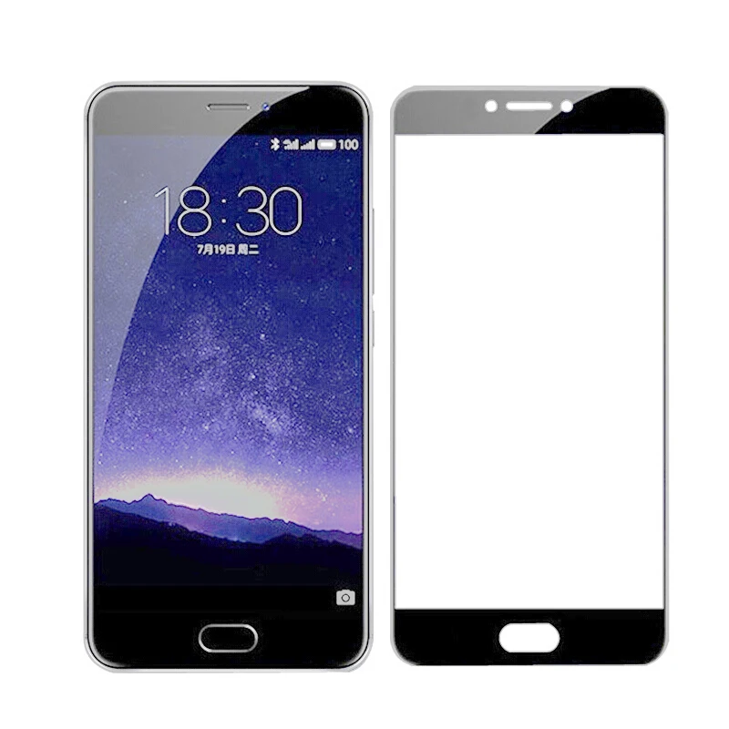 Черно белое закаленное 3d стекло для Meizu M3 M5 M3S M5S MX6 M6 Note Защитная пленка телефона U20