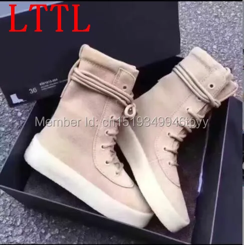 Модные мужские осенние ботинки в стиле милитари замшевые до щиколотки на толстой