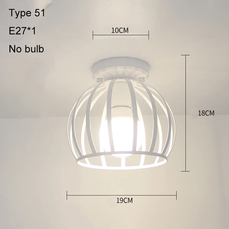 Type 51 no bulb Современные потолочные светильники, хрустальные плафоны, винтажный потолочный светильник для столовой, плафон для гостиной, лофт, Lamparas De Techo, современный - Цвет корпуса: Type 51 no bulb