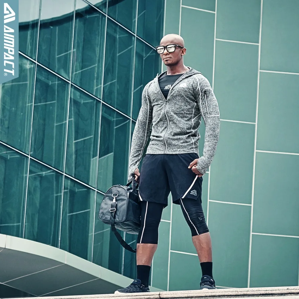 Спортивная компрессионная куртка AIMPACT спортивная рубашка с длинными рукавами