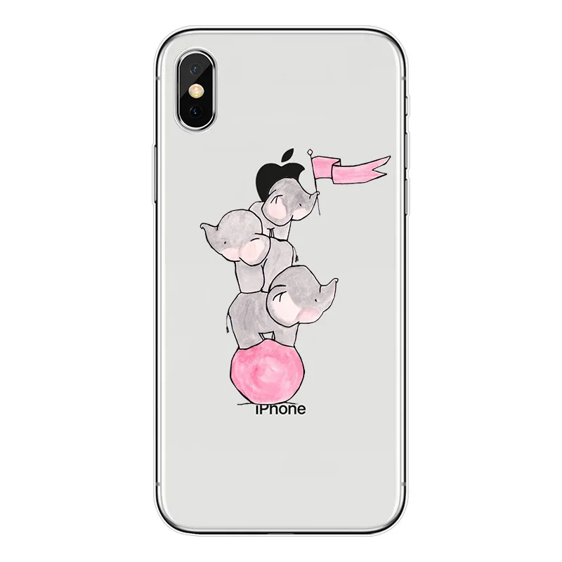 Мягкий силиконовый прозрачный чехол из ТПУ для iphone 6, 6s, 7, 8 Plus, 5, 5S, SE, X, Xs, Max, Xr, Capinha Coque