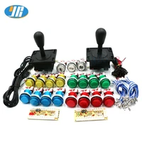 diy joystick zero delay kit usb to pc raspberry pi happ style stick illuminated light push button american arcade machine cabine