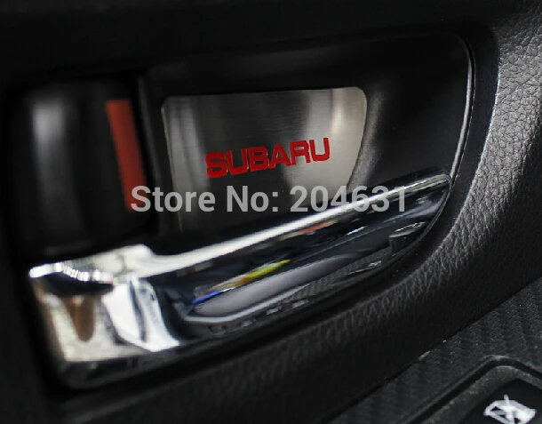 Новинка! Внутри внутренней ручки двери миску с &quotSubaru&quot или 'sti' логотип 3